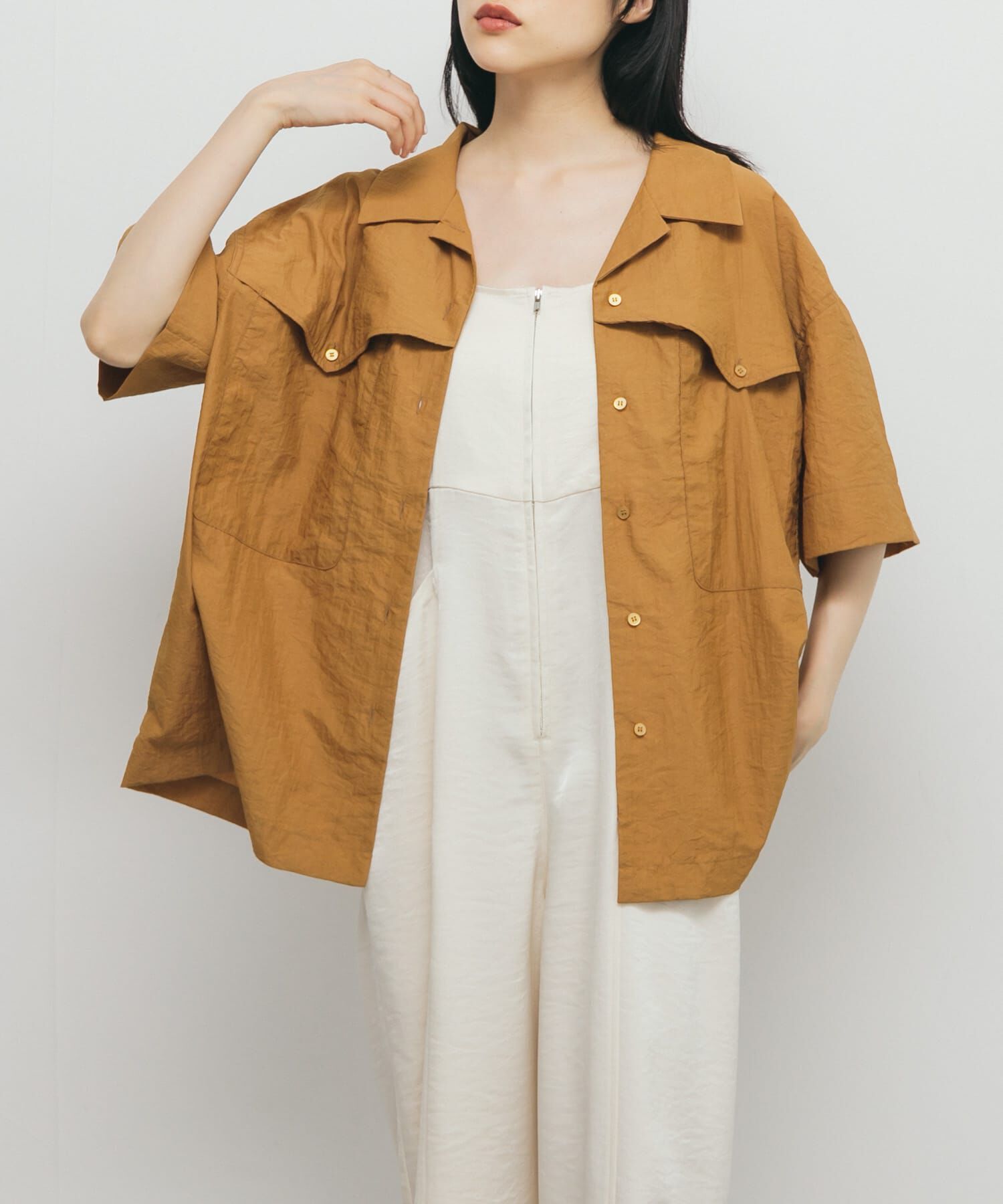  「ポケットデザインルーズシャツ」|シャツ・ブラウス|