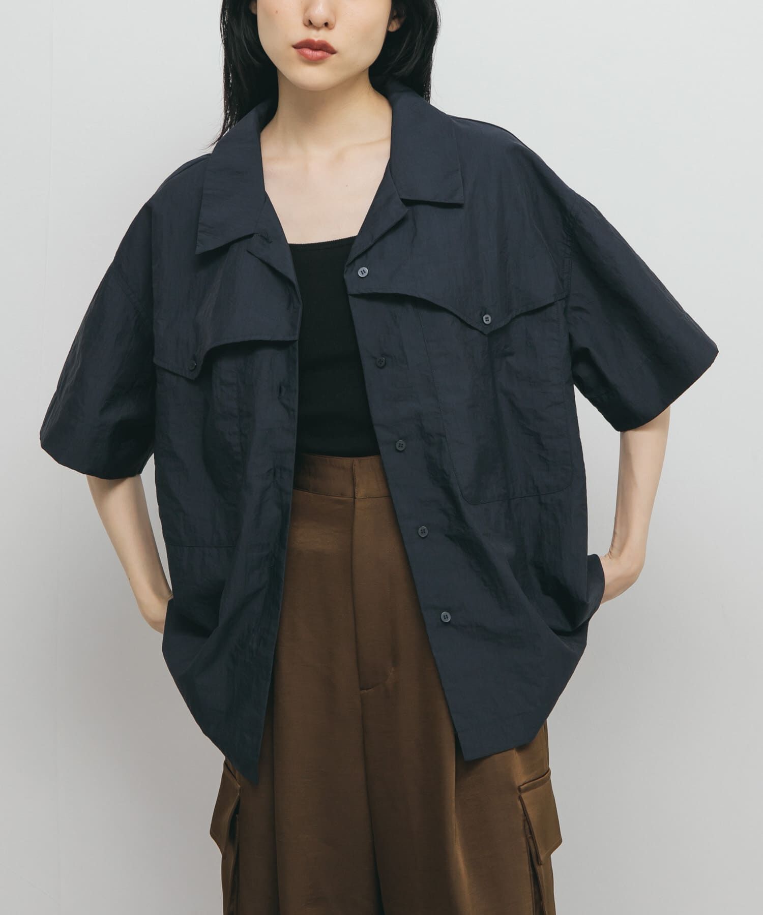  「ポケットデザインルーズシャツ」|シャツ・ブラウス|