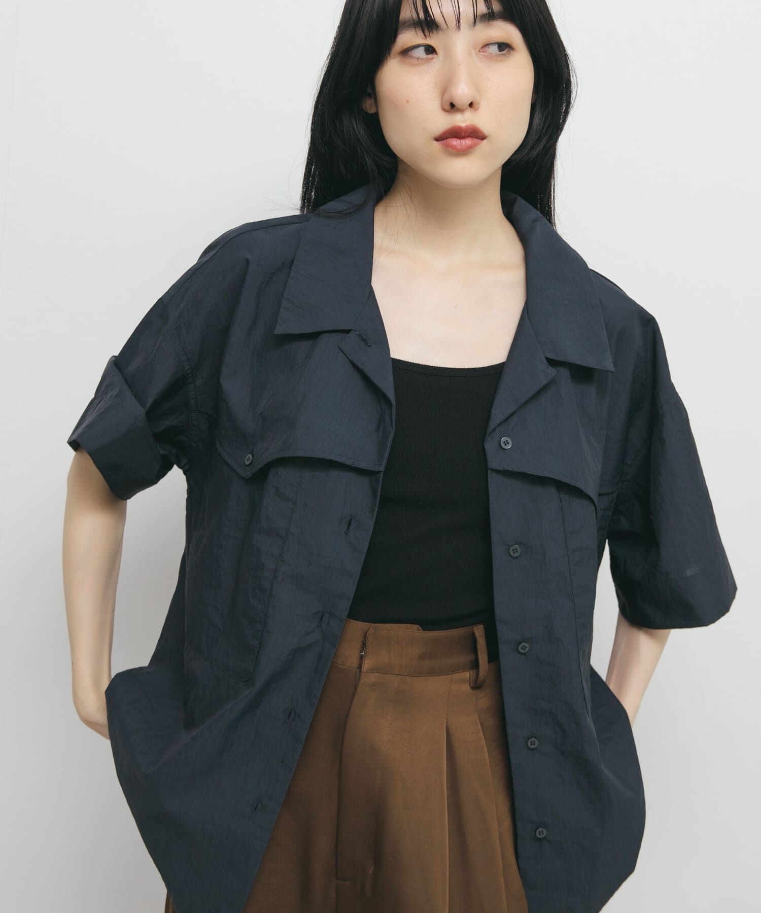  「ポケットデザインルーズシャツ」|シャツ・ブラウス|