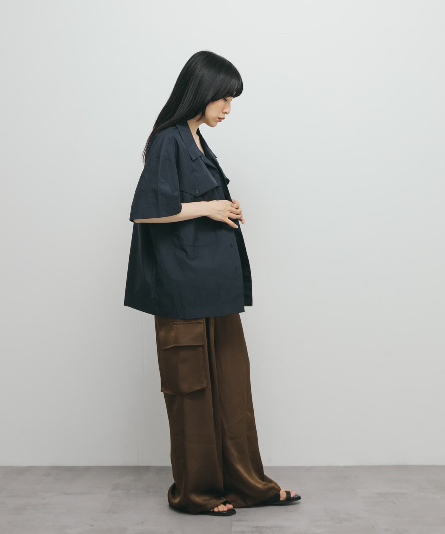  「ポケットデザインルーズシャツ」|シャツ・ブラウス|