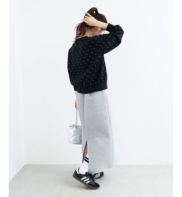  「ジャガードダンボールタイトスカート」|タイト|