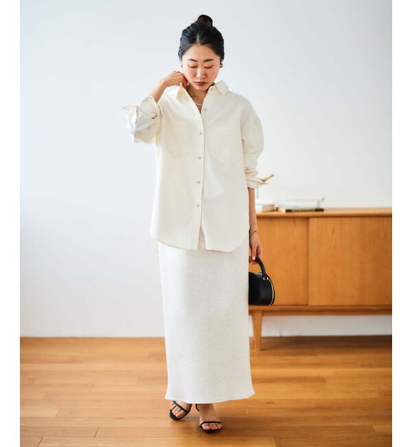  「ジャガードダンボールタイトスカート」|タイト|