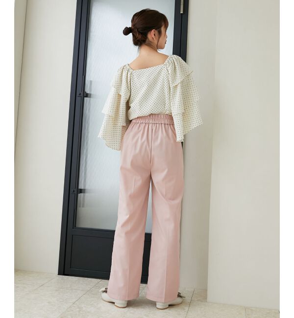 MAJESTICLEGON「フレアーフリルスリーブブラウス」|シャツ・ブラウス|