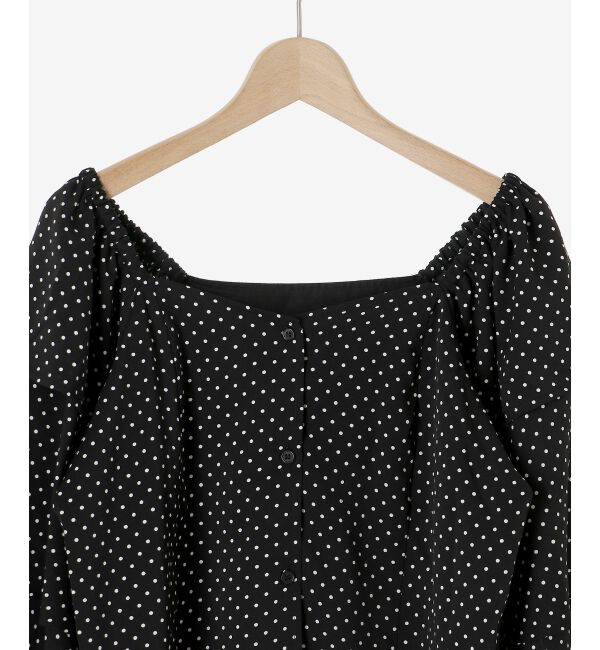 MAJESTICLEGON「フレアーフリルスリーブブラウス」|シャツ・ブラウス|