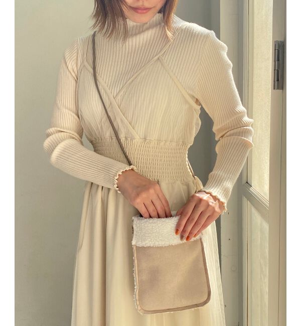 MAJESTICLEGON「ムートン風ポシェット」|ショルダー・メッセンジャー|