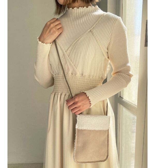 MAJESTICLEGON「ムートン風ポシェット」|ショルダー・メッセンジャー|