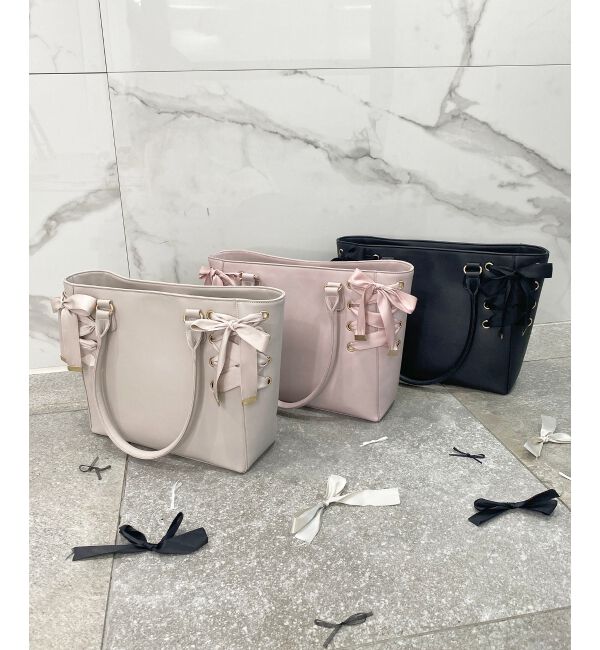 MAJESTICLEGON「サイドレースアップトート」|トートバッグ|