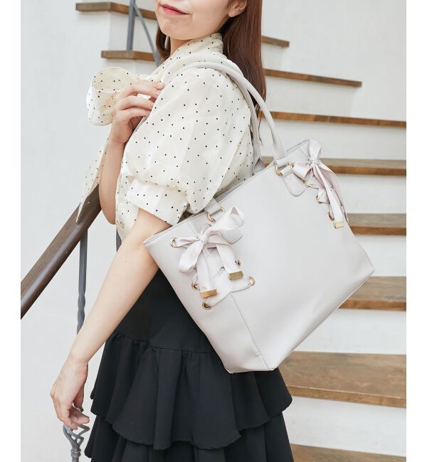 MAJESTICLEGON「サイドレースアップトート」|トートバッグ|