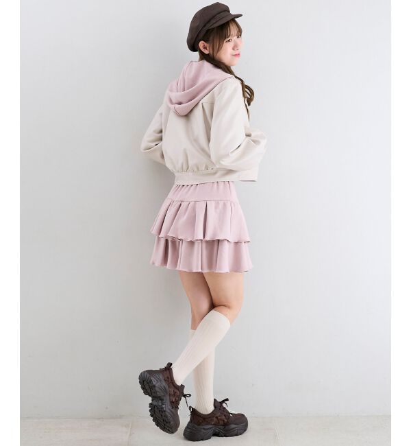  「&infin;キラキララインストーンショートパーカー」|パーカー|