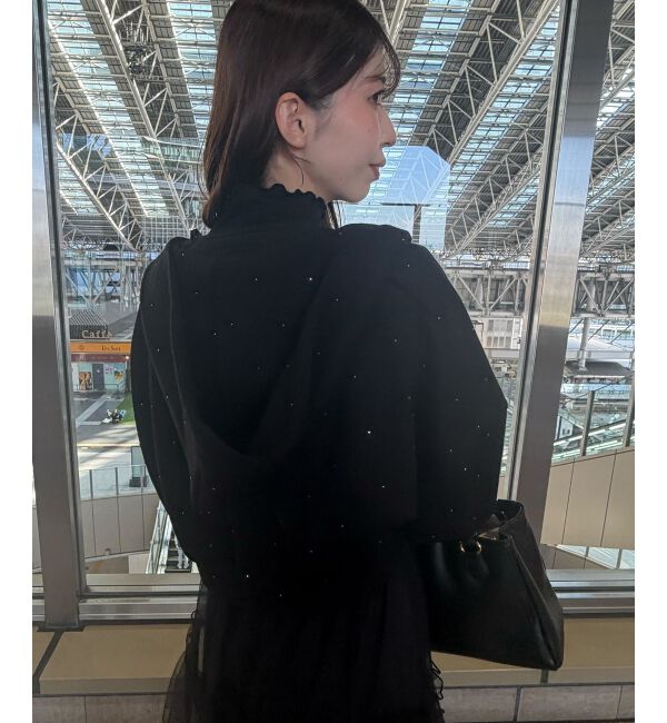  「&infin;キラキララインストーンショートパーカー」|パーカー|