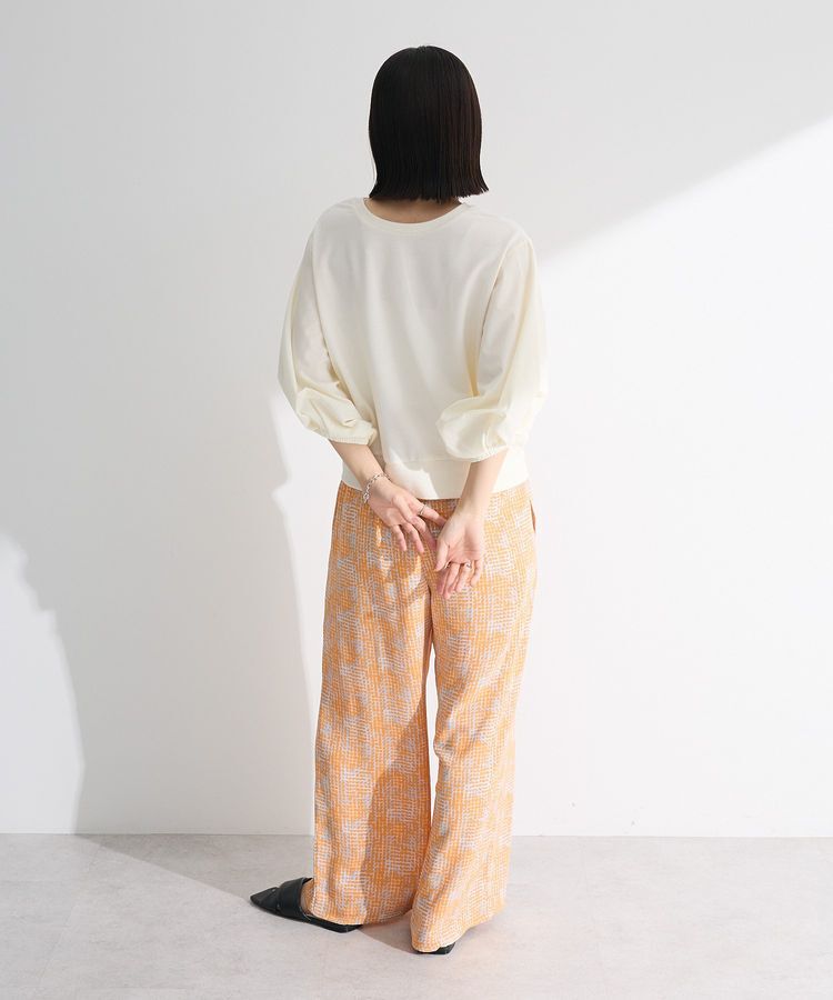 Green Parks「2WAY7分袖タック裾ZIPプルオーバー」|Tシャツ・カットソー|