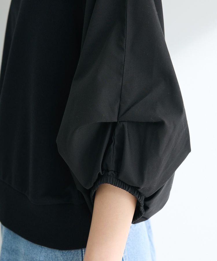 Green Parks「2WAY7分袖タック裾ZIPプルオーバー」|Tシャツ・カットソー|