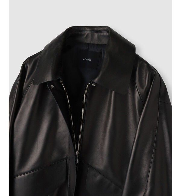 allureville「別注ラムレザーブルゾン」|ブルゾン・スタジャン|