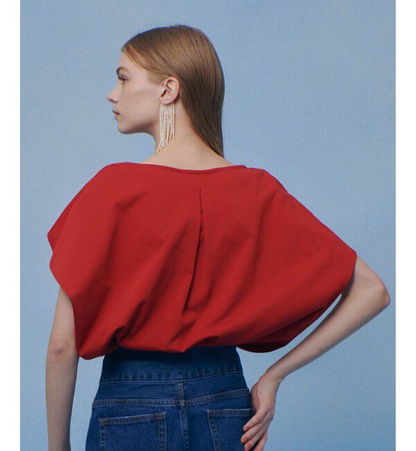 LOULOU WILLOUGHBY「【LOULOU WILLOUGHBY】ケープデコルテトップス」|Tシャツ・カットソー|