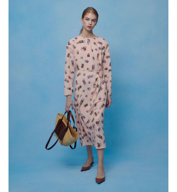 LOULOU WILLOUGHBY「【LOULOU WILLOUGHBY】レタープリントワンピース」|ワンピース|