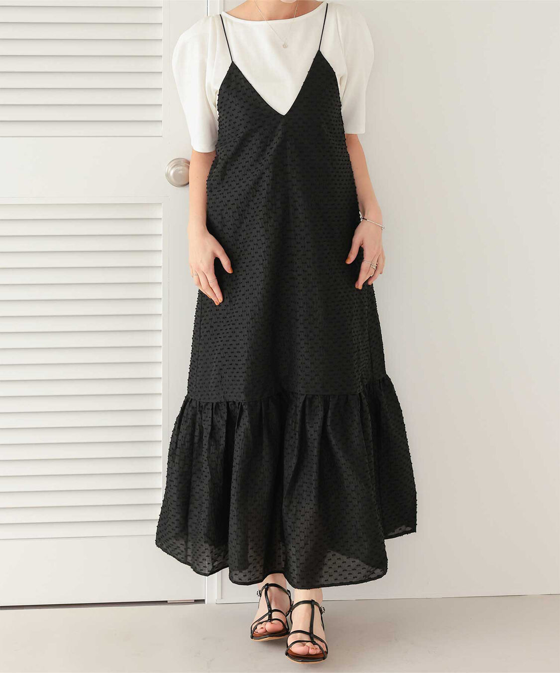 titivate「バックリボンキャミソールワンピース」|ワンピース|