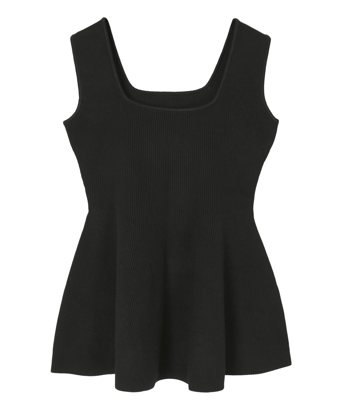 ur's「前後2wayスポンディッシュスクエアネックペプラムニット」|ニット・セーター|