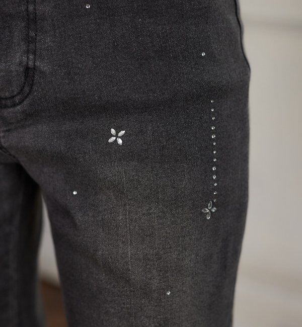  「美脚ラインストーンデニムパンツ」|その他|