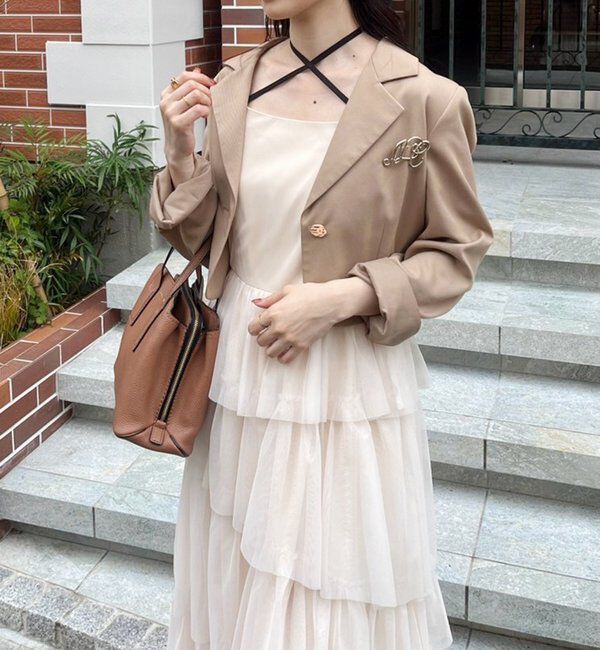  「【WEB限定リバイバル】ティアードチュールワンピース」|ワンピース|