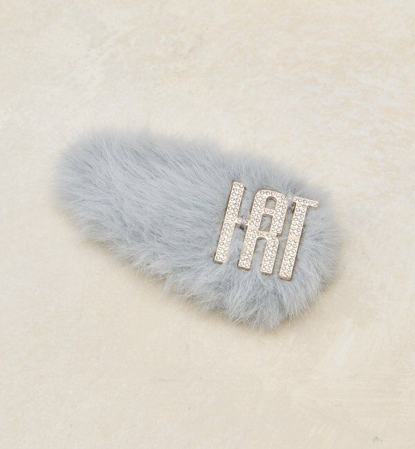  「【Latini】ファーパッチンピン」|その他|サックスブルー