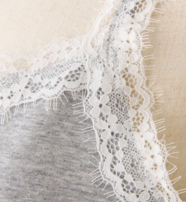  「【セットアップ可能】レース付きカットキャミワンピース」|ワンピース|