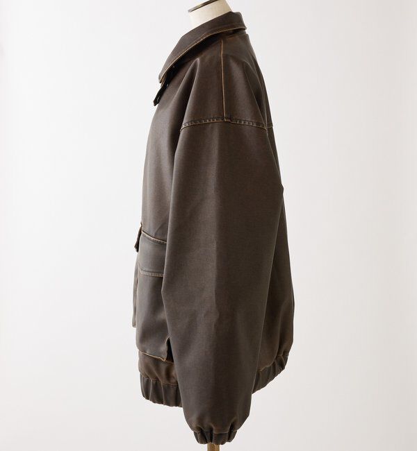  「フェイクレザージャケット」|ダウンベスト・ベスト|