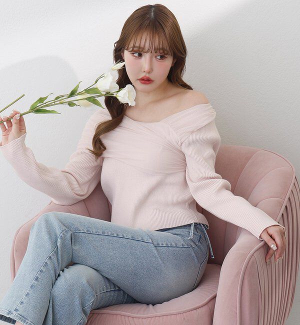  「サイドカットレース美脚ビジューデニム」|その他|