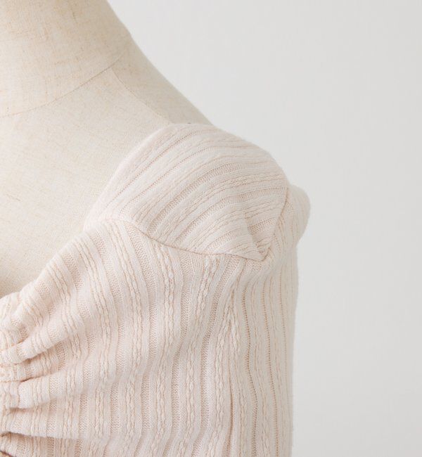  「ドロストリボンオフショルトップス」|プルオーバー|