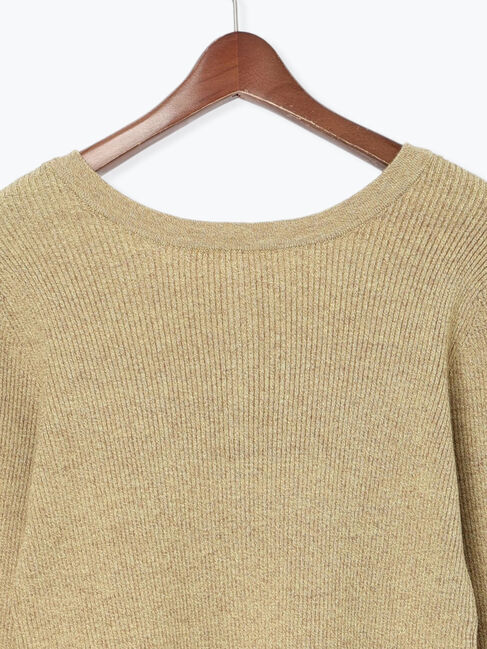 Te chichi「ヘンリーネックマーブルニット」|ニット・セーター|