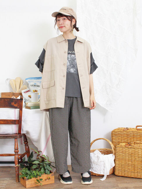 Samansa Mos2「ミリタリーベスト」|ダウンベスト・ベスト|