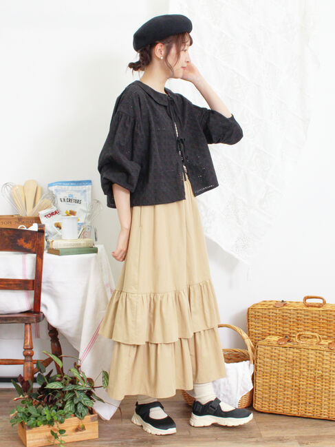 Samansa Mos2「柄アソート裾重ねスカート」|スカート|