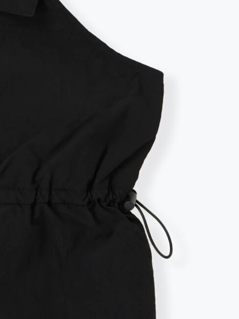 Samansa Mos2 blue「フロントジップドロストビスチェ」|シャツ・ブラウス|