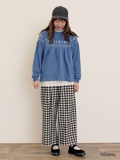 Samansa Mos2「【Disney】アナと雪の女王/柄プリントスウェット」|Tシャツ・カットソー|