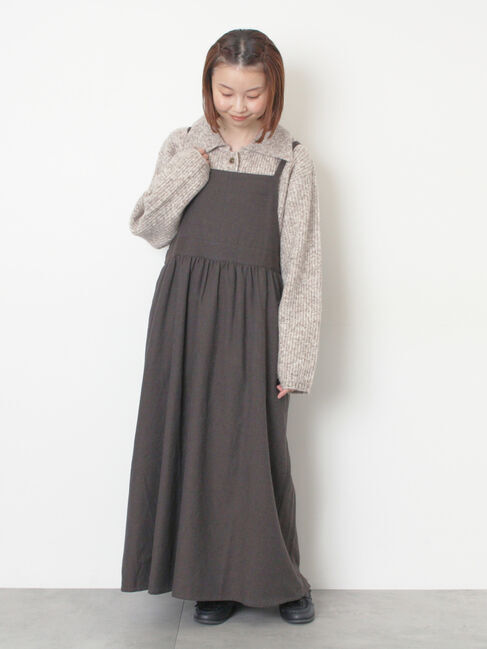 Samansa Mos2「襟付ニットカーディガン」|カーディガン|