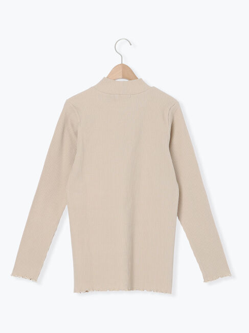 Samansa Mos2「リブハイネックインナー」|Tシャツ・カットソー|