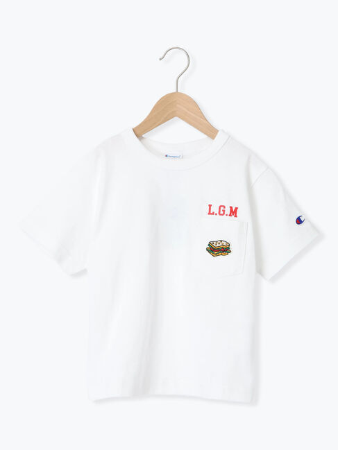 Samansa Mos2 Lagom「【Champion別注】ポケット付き半袖Tシャツ」|Tシャツ・カットソー|ホワイト