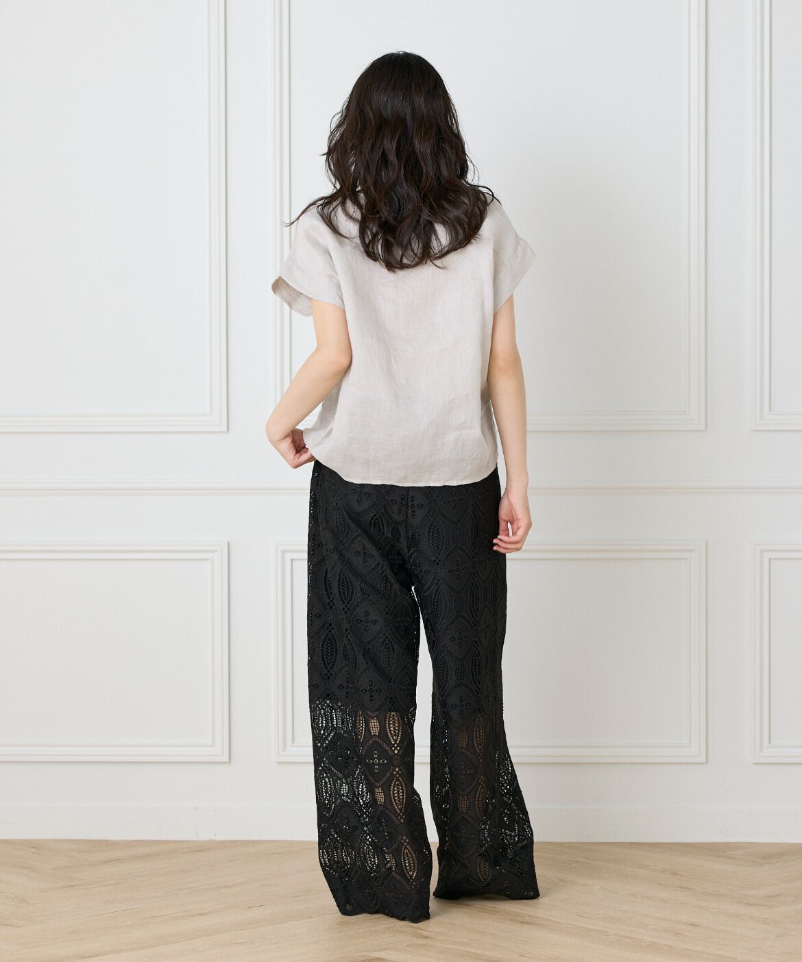 INED「リネンスキッパーブラウス」|シャツ・ブラウス|