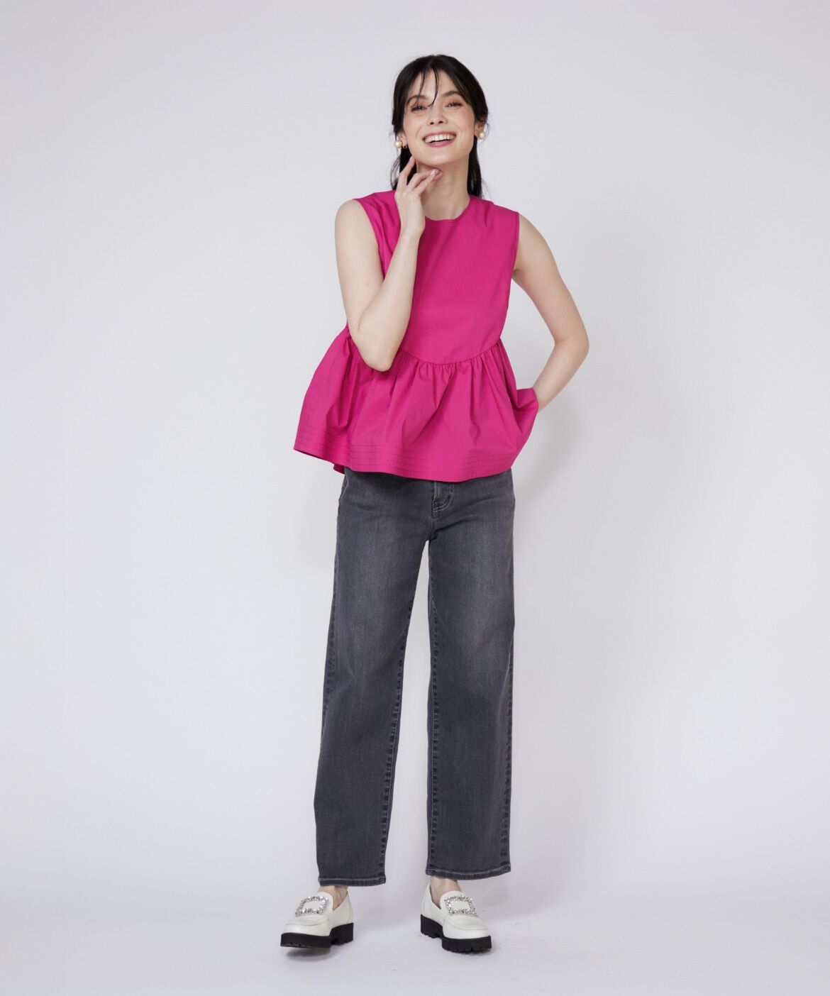 Maglie le cassetto「ペプラムブラウス」|シャツ・ブラウス|