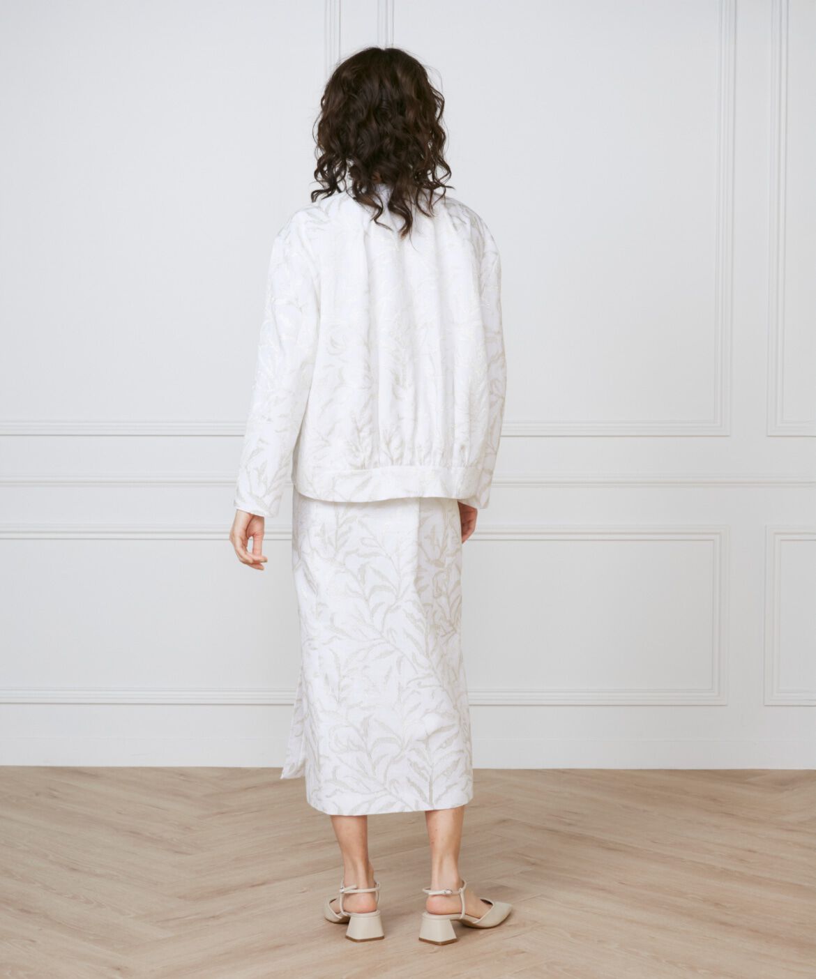 INED「《大きいサイズ》サイドスリットスカート《la veille by SUPERIOR CLOSET》」|タイト|