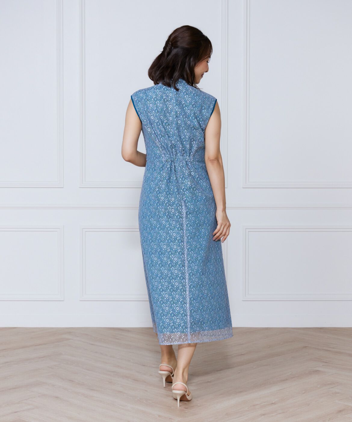 ef-de Black「小花柄配色レースワンピース」|ワンピース|