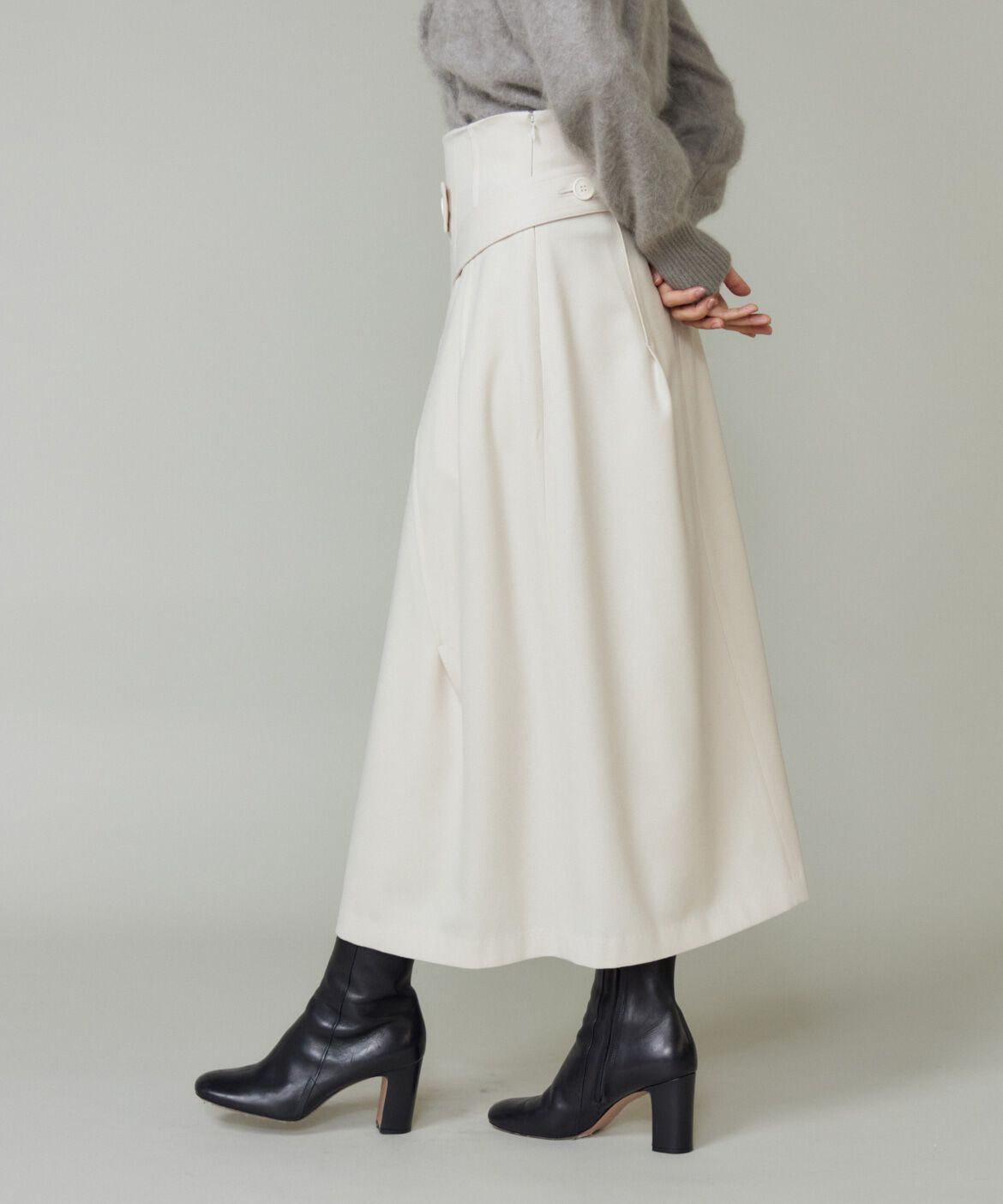 la veille by SUPERIOR CLOSET「ラップ風スカート」|スカート|