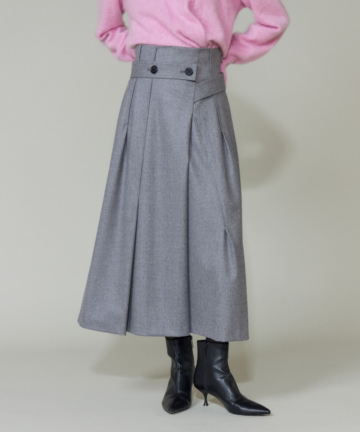 la veille by SUPERIOR CLOSET「ラップ風スカート」|スカート|