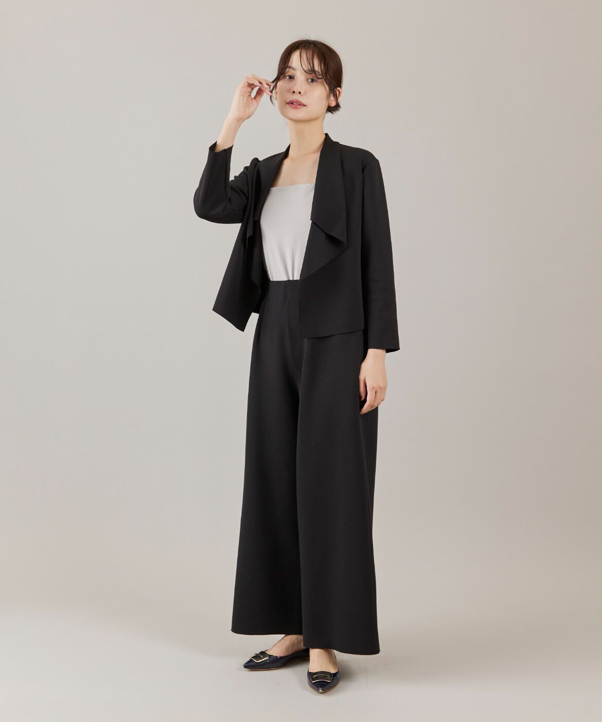 ef-de Black「ダンボールニットワイドパンツ」|その他|