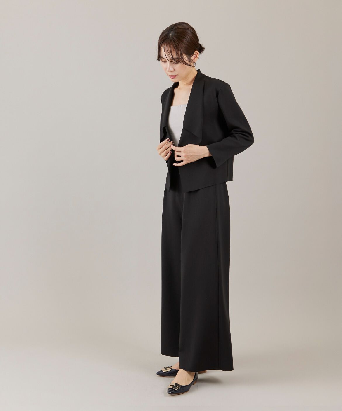 ef-de Black「ダンボールニットワイドパンツ」|その他|