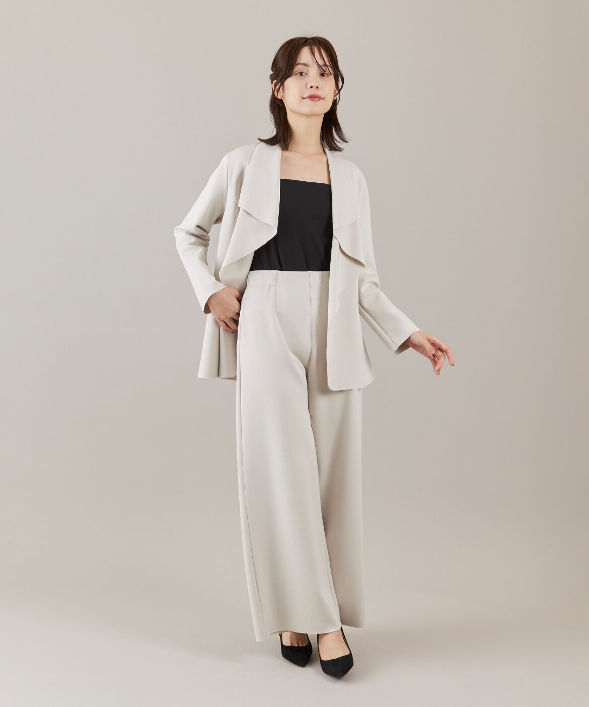 ef-de Black「ダンボールニットワイドパンツ」|その他|