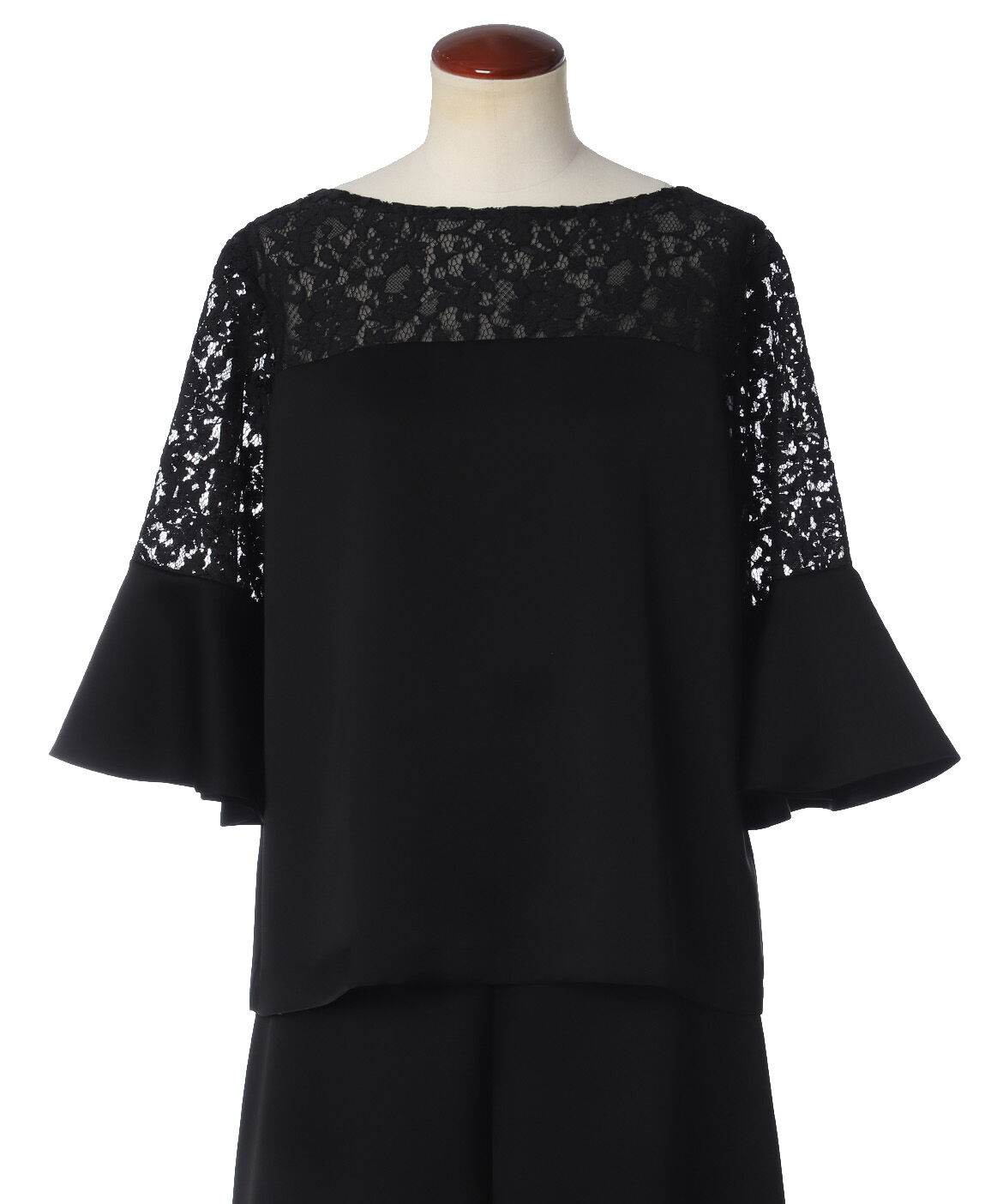 Maglie le cassetto「《M Maglie le cassetto》レースドッキングブラウス」|シャツ・ブラウス|