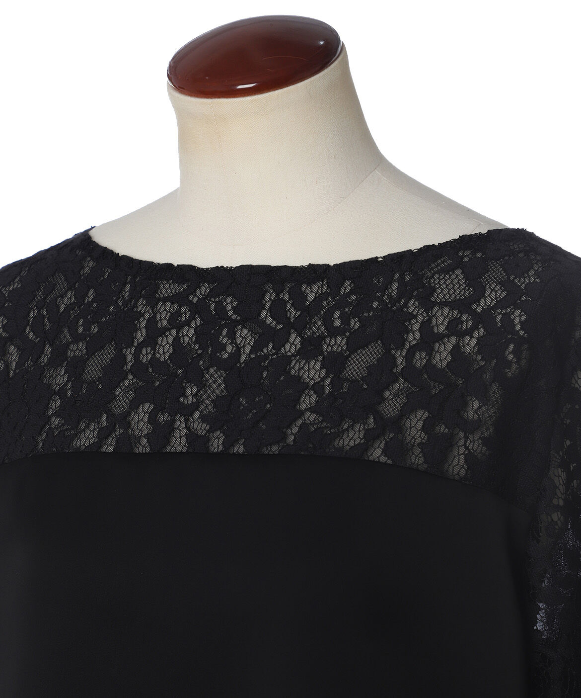 Maglie le cassetto「《M Maglie le cassetto》レースドッキングブラウス」|シャツ・ブラウス|