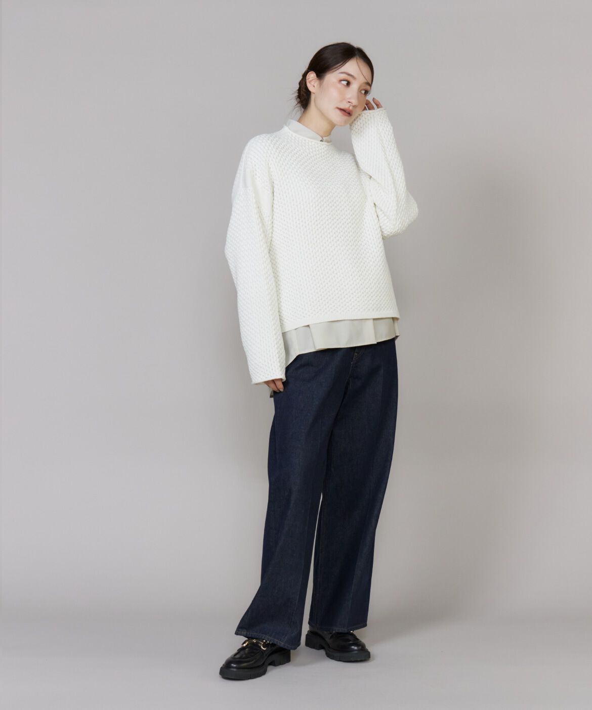 DAY by DAY it&rsquo;s international「ハニカムモックネックプルオーバー」|ニット・セーター|