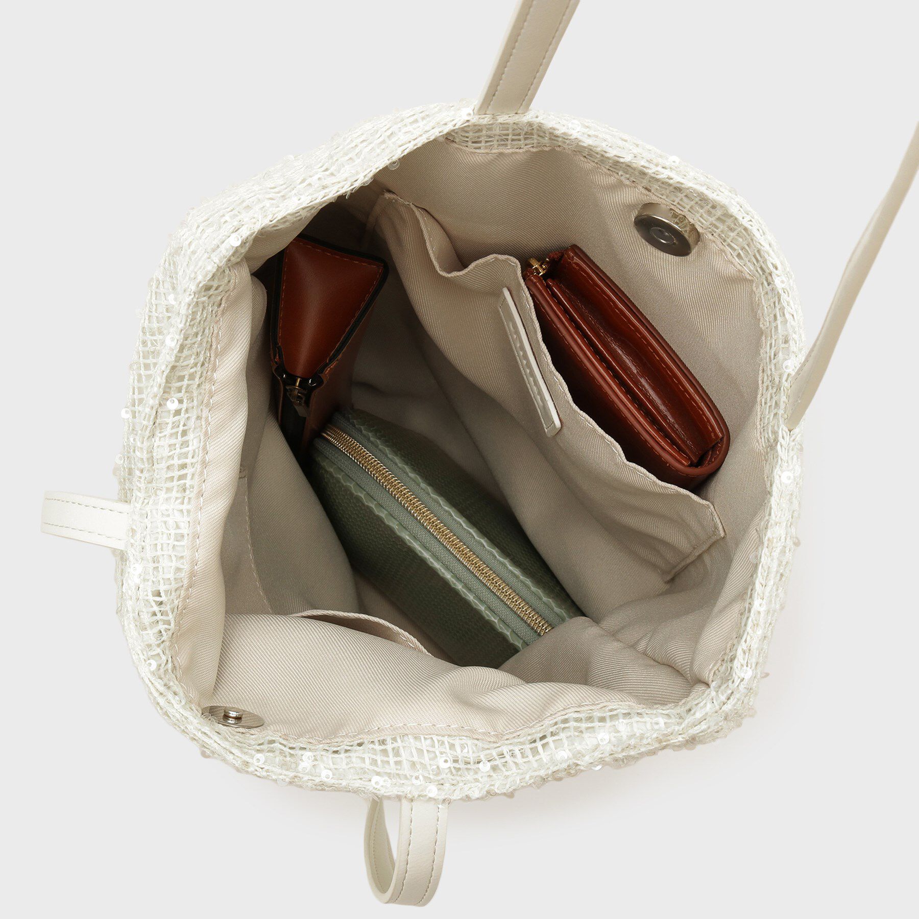 UNTITLED「スパンコールメッシュトート」|トートバッグ|