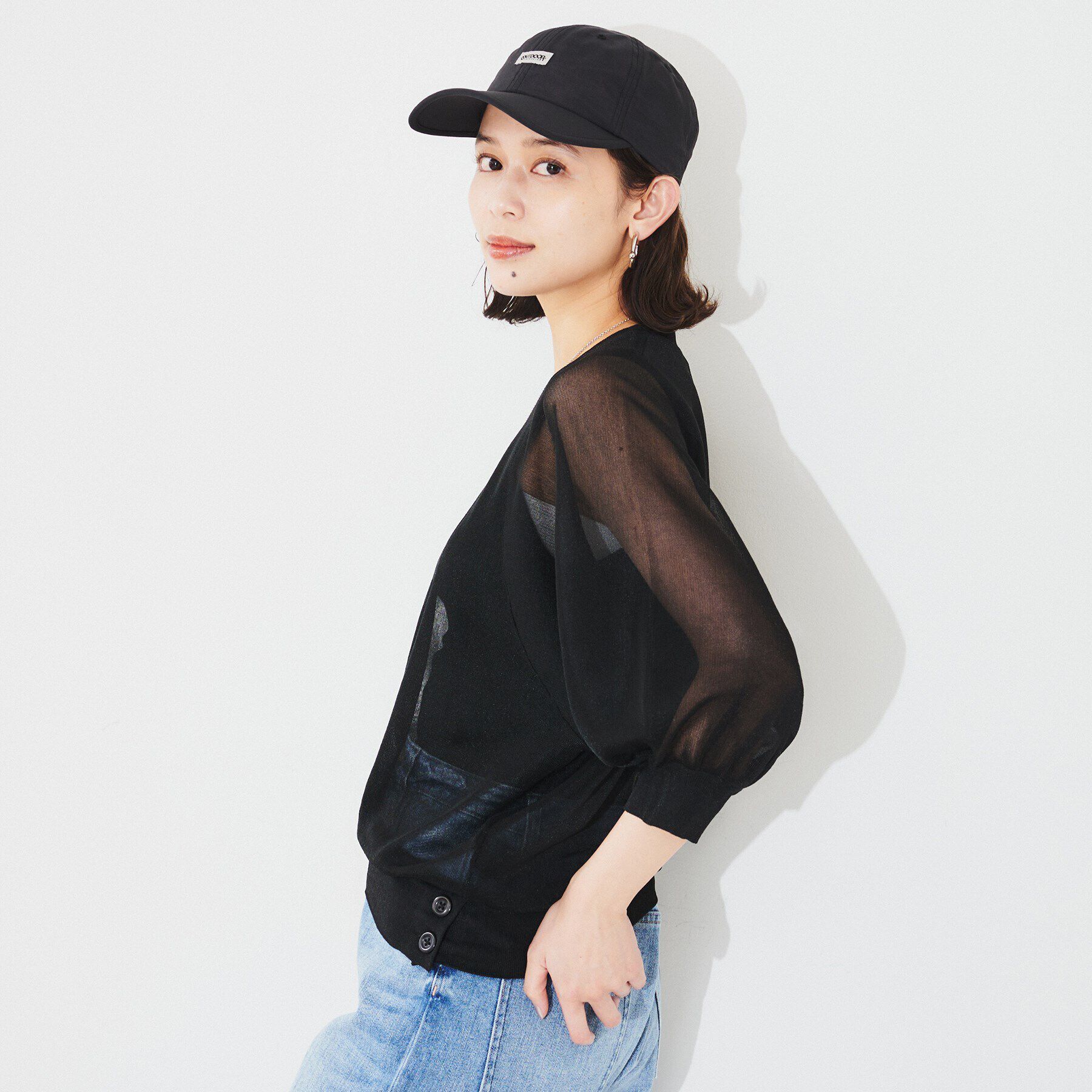 UNTITLED「【Munich】シアーパフスリーブプルオーバー」|Tシャツ・カットソー|